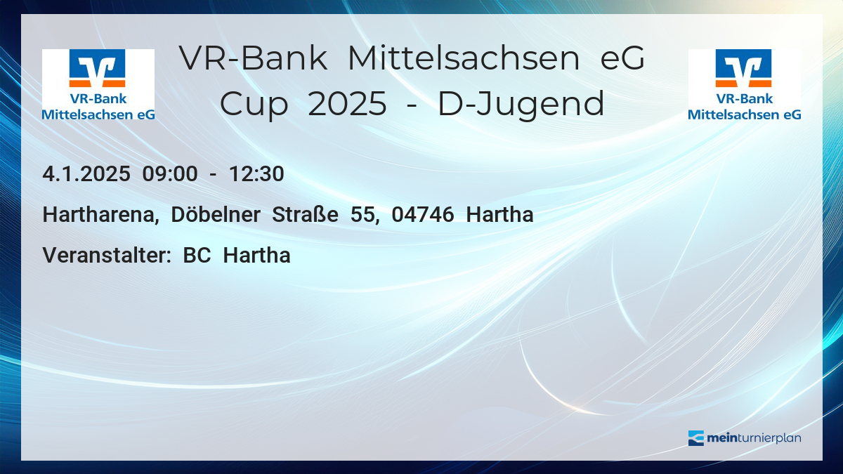 Vr Bank Mittelsachsen Eg Cup 2020 Meinturnierplan De