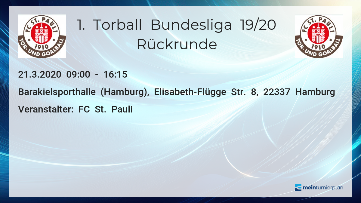 1 Torball Bundesliga 19 20 Ruckrunde Meinturnierplan De