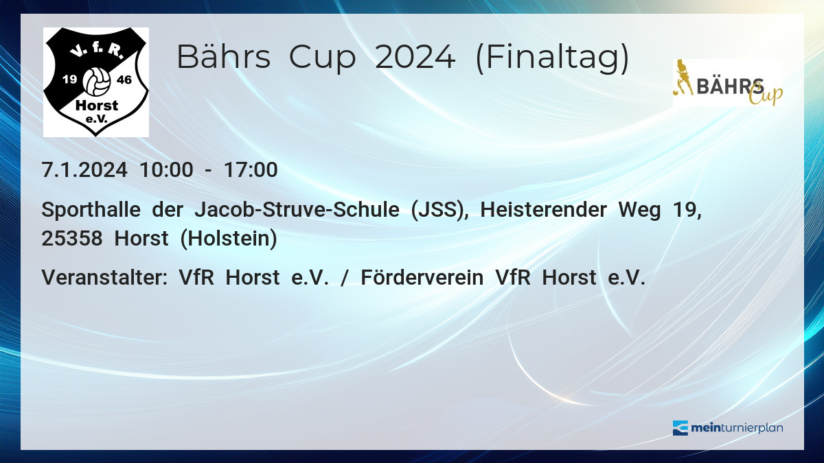 Bährs Cup 2024 (Finaltag) MeinTurnierplan.de